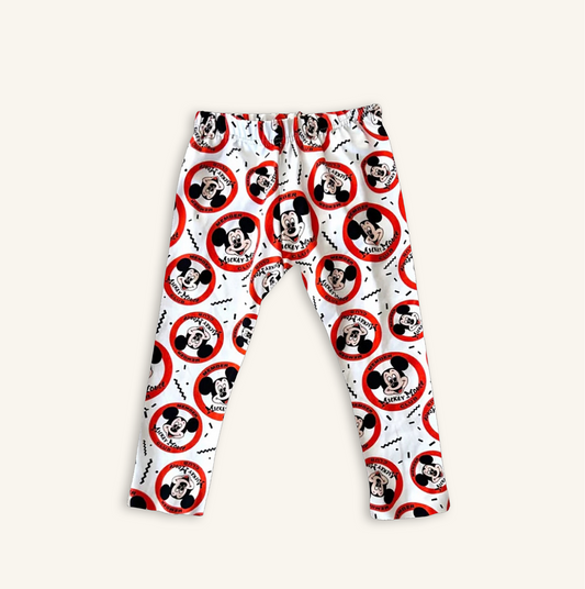 Kids Handcrafted Mouse CLub Leggings