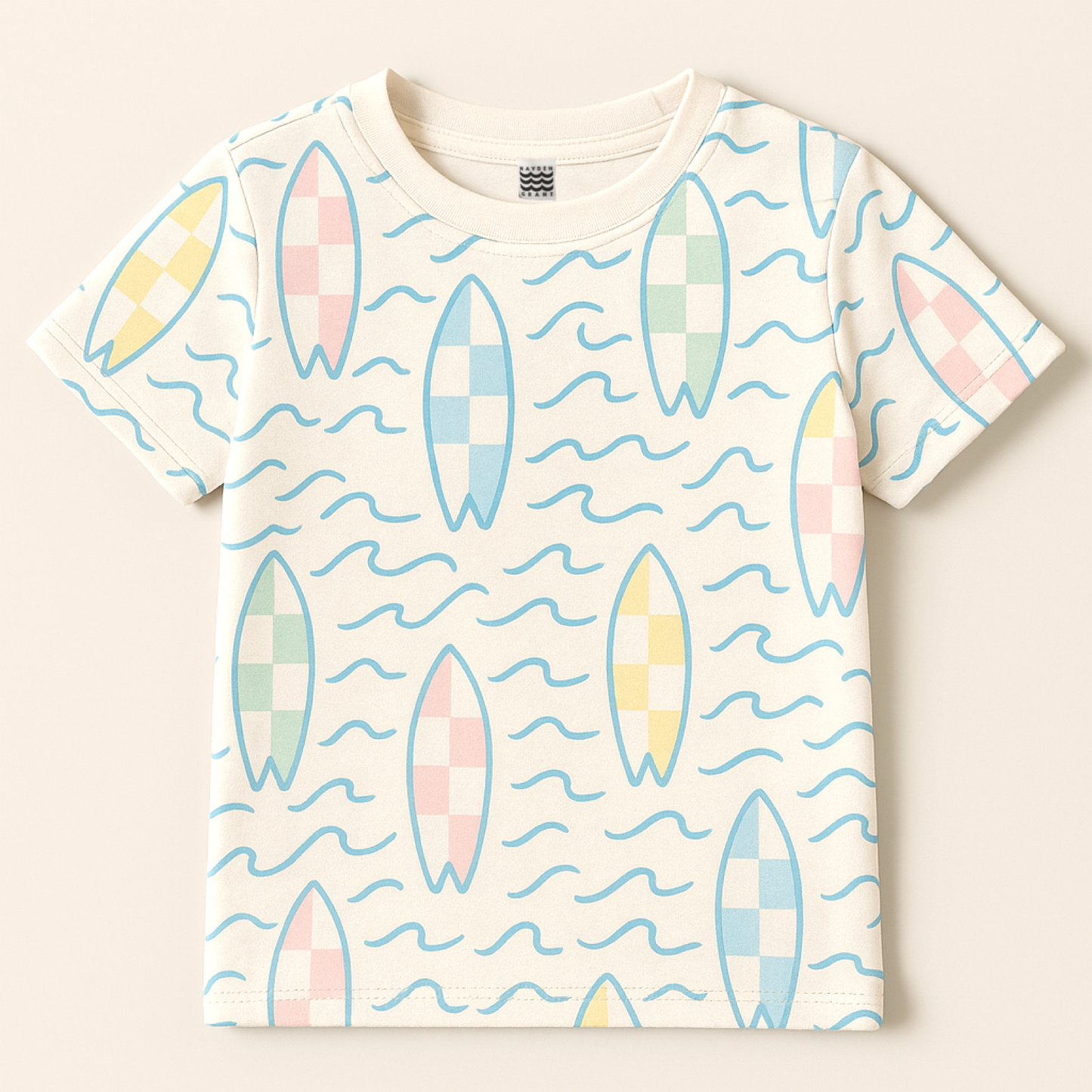 Kids Handcrafted Tee in Atlantic Surf