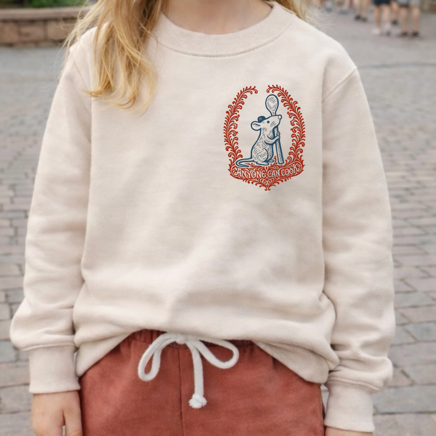 Kids Handcrafted Le Petite Chef™ Badge Park Weight™ Crewneck
