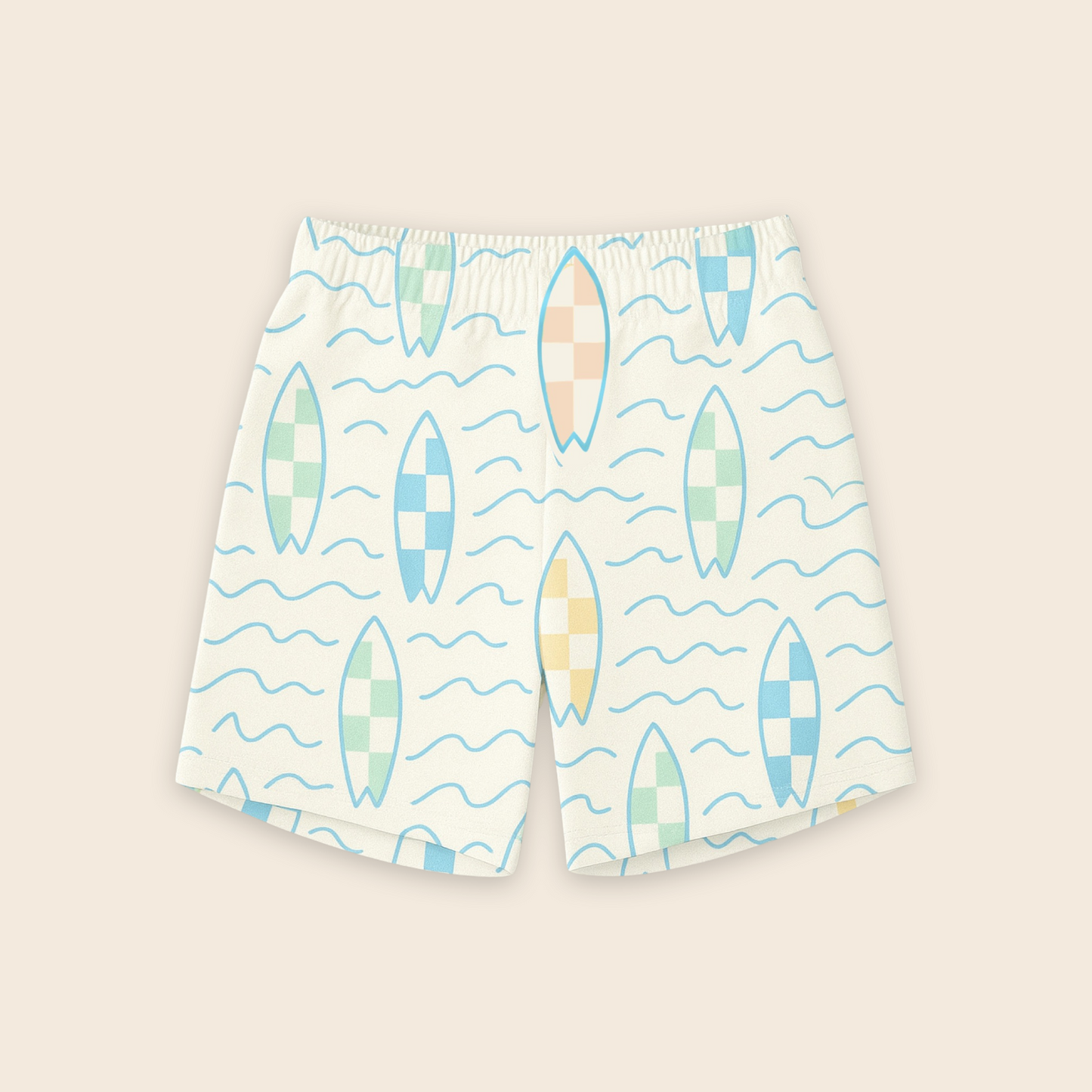 Kids Handcrafted Crew Shorts in Atlantic Surf