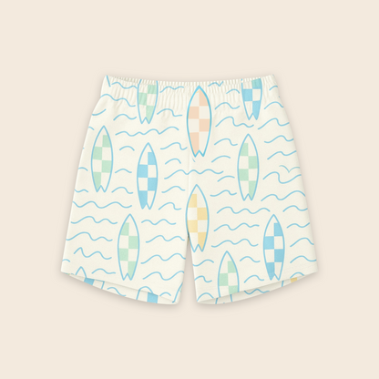 Kids Handcrafted Crew Shorts in Atlantic Surf