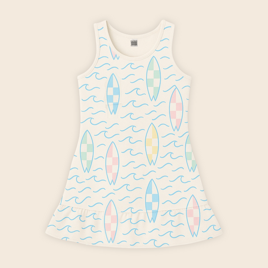 Women’s Handcrafted Tennis Dress in Atlantic Surf