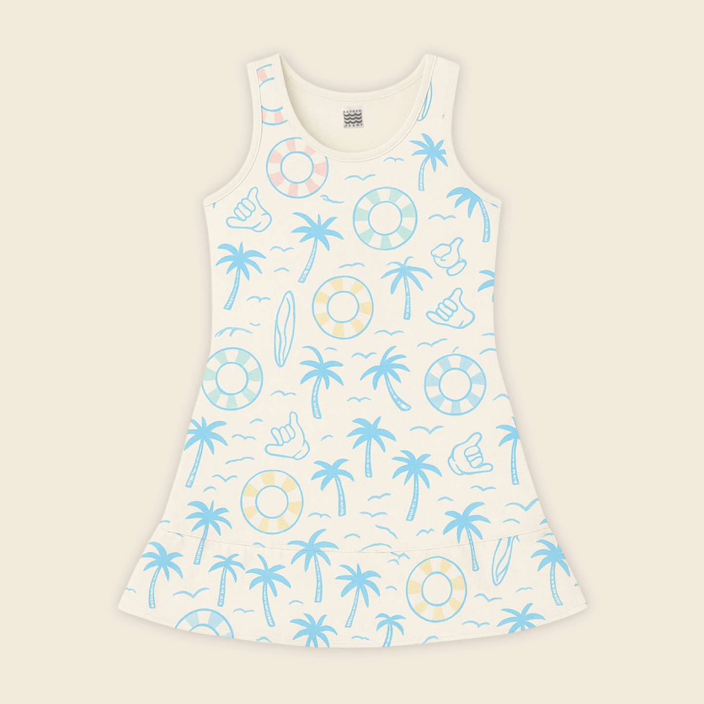 Women’s Handcrafted Tennis Dress in Atlantic Coastline
