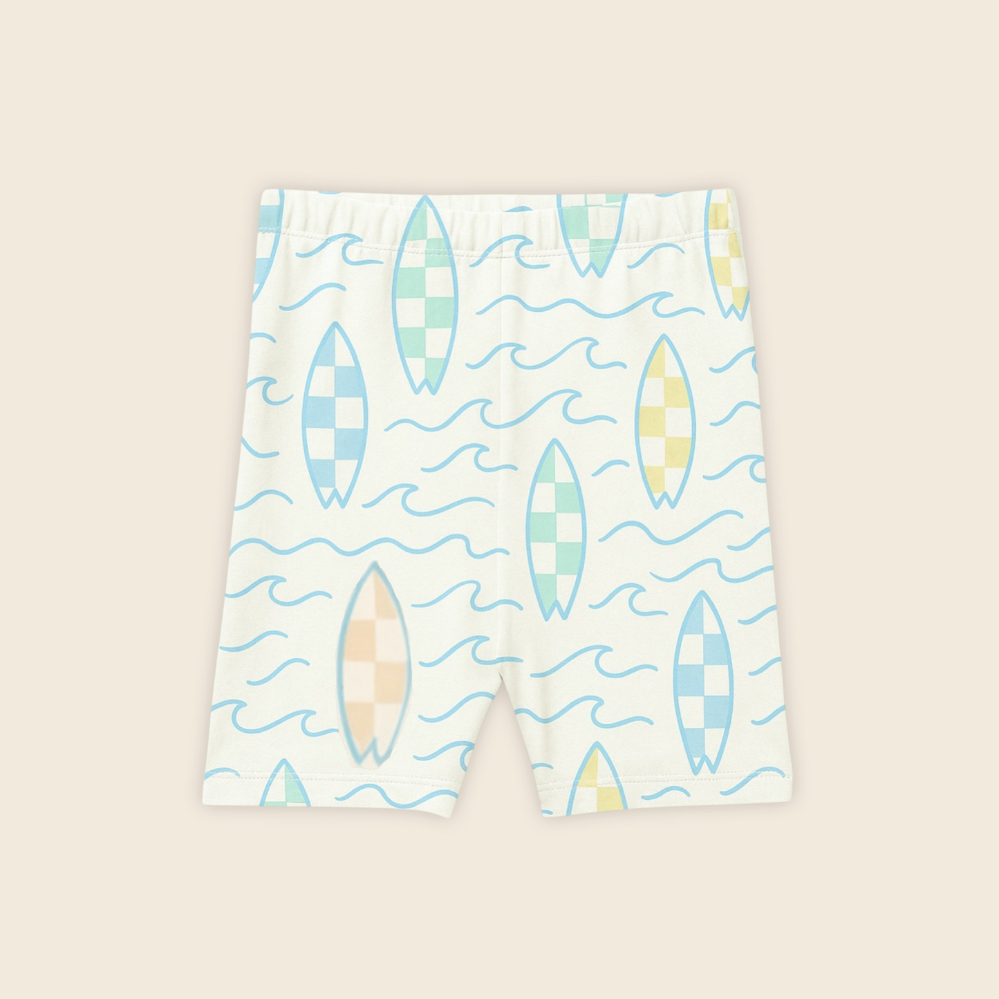 Kids Handcrafted Bike Shorts in Atlantic Surf