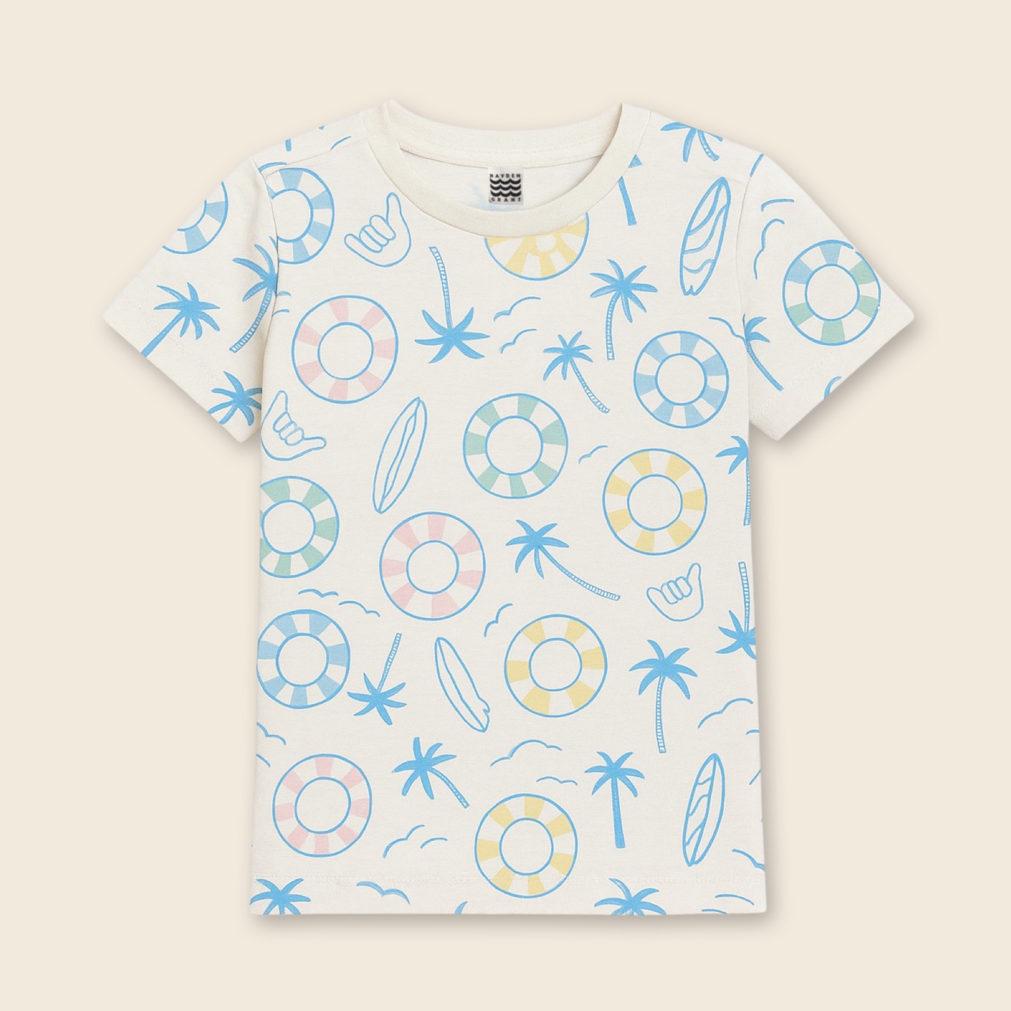 Kids Handcrafted Tee in Atlantic Shoreline