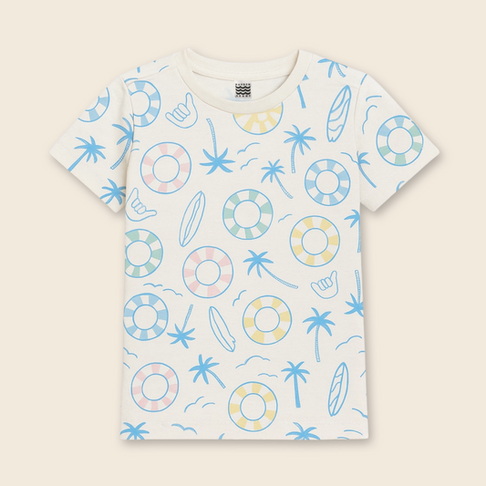 Kids Handcrafted Tee in Atlantic Shoreline