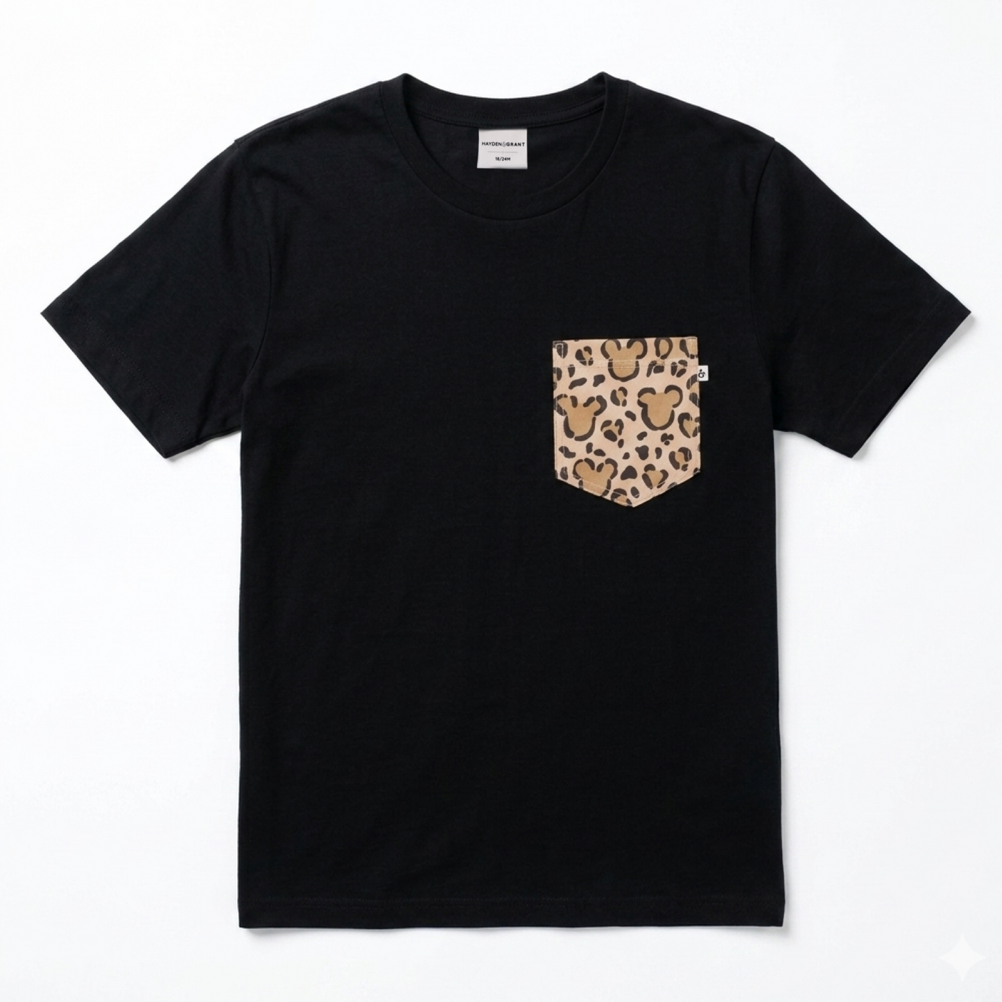 Adult Handcrafted Cheetah Safari Pocket Tee
