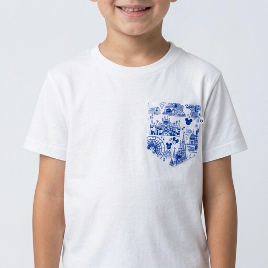 Kids Mouse Park Toile Pocket Tee Family Graphic Tee