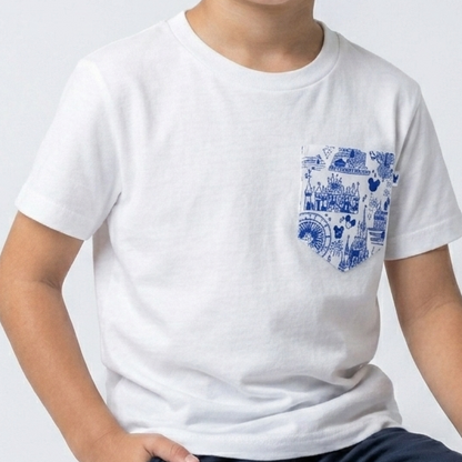 Kids Mouse Park Toile Pocket Tee Family Graphic Tee
