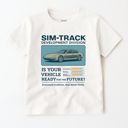 Adult Vintage Test Track Sim Track Family Graphic Tee