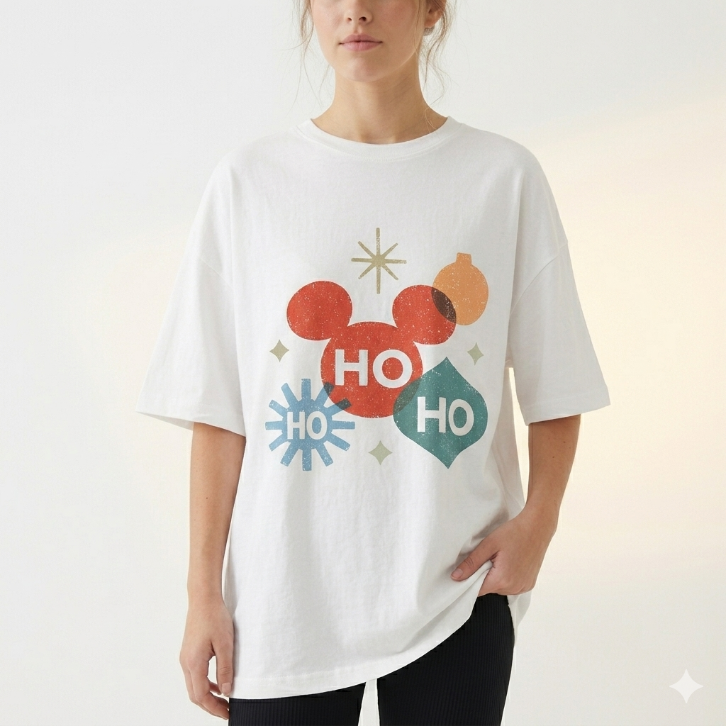 Ho Ho Ho Christmas Ornament Adult Graphic Tee
