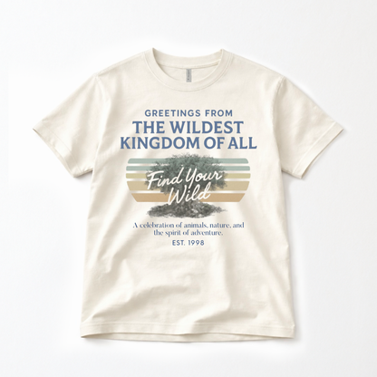 Adult Vintage Wildest Kingdom Family Graphic Tee