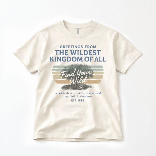 Adult Vintage Wildest Kingdom Family Graphic Tee