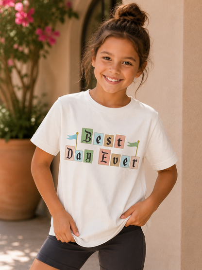 Kids Best Day Ever Graphic Tee & Optional Bottoms