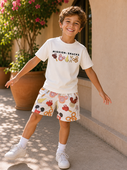 Kids Mission Snacks Graphic Tee & Optional Bottoms