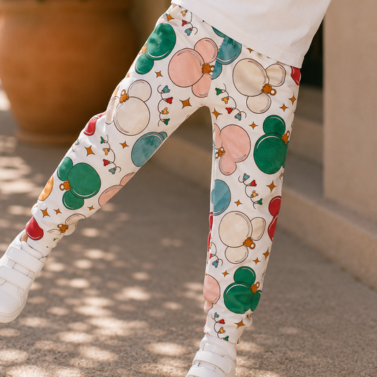 Kids Handcrafted Mouse Ornament Joggers