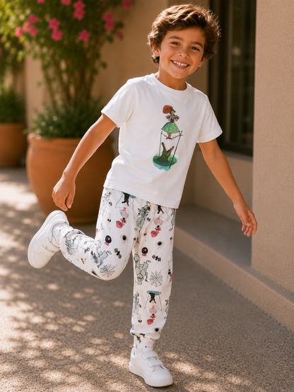 Kids Handcrafted Haunted Mansion Joggers