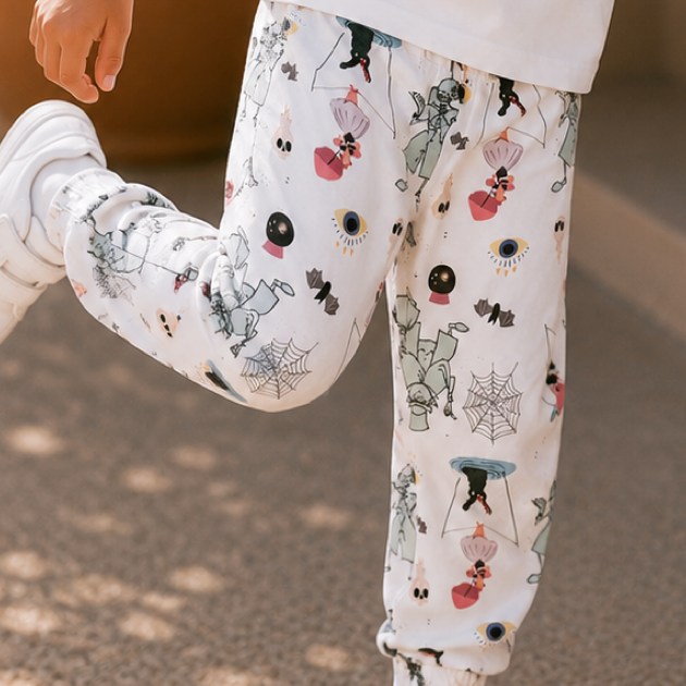 Kids Handcrafted Haunted Mansion Joggers