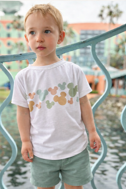 Kids Pastel Mouse Customizable Graphic Tee & Optional Bottoms