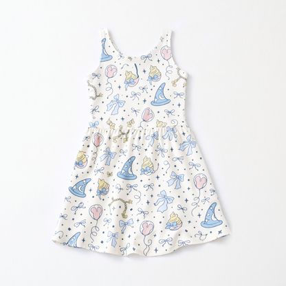 Kids Handcrafted Castle Day Dreams Twirl Dress