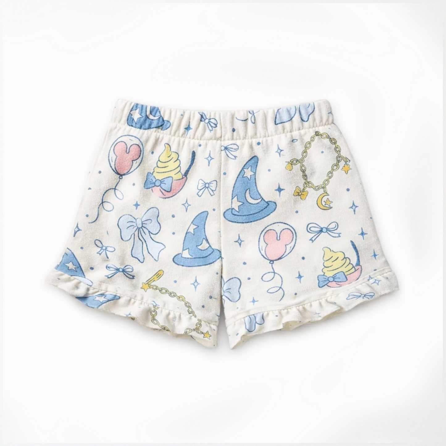 Girls Castle Daydreams Essential French Terry Ruffle Shorts