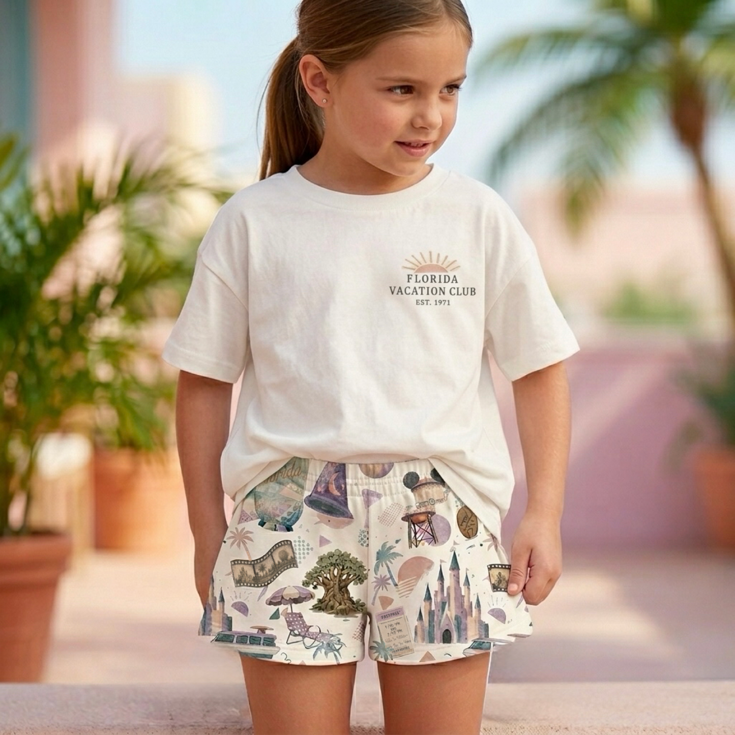 Kids Park Hopper Vacation Club  Graphic Tee & Optional Bottoms