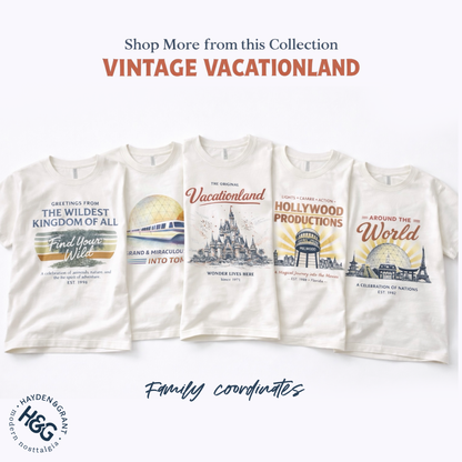 Kids Vintage Vacationland Graphic Tee