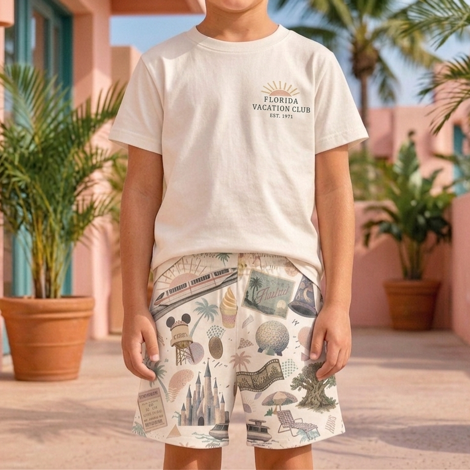 Kids Handcrafted Park Hopper Crew Shorts
