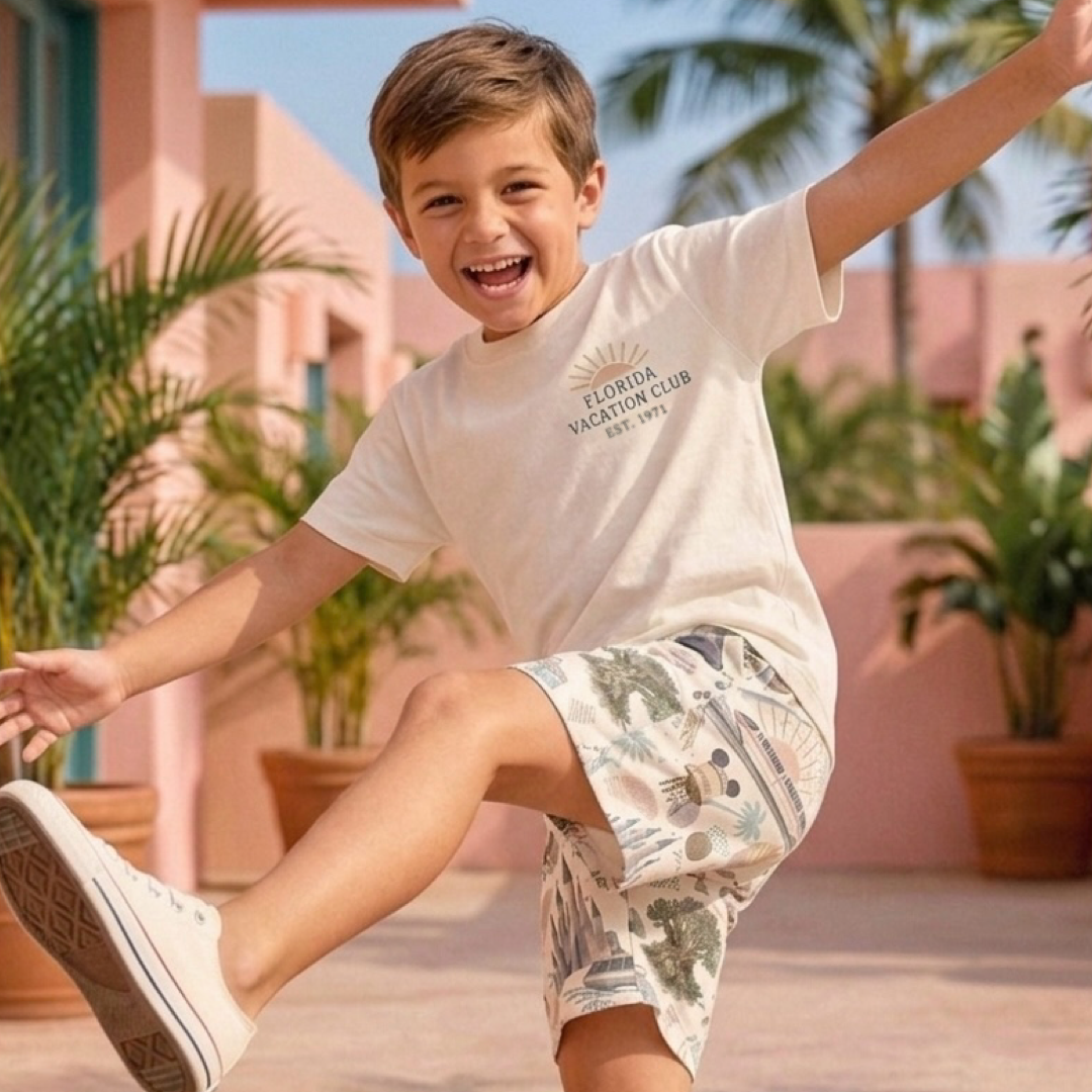 Kids Handcrafted Park Hopper Crew Shorts