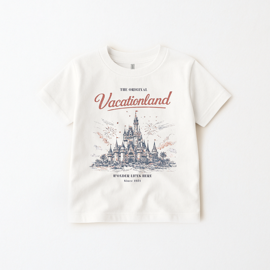 Kids Vintage Vacationland Graphic Tee