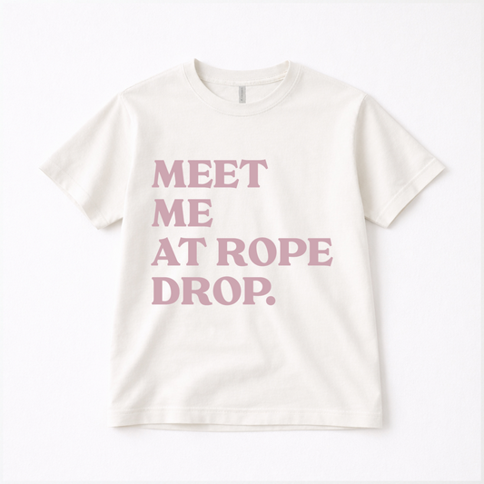 Meet Me At Rope Drop Adult Graphic Tee