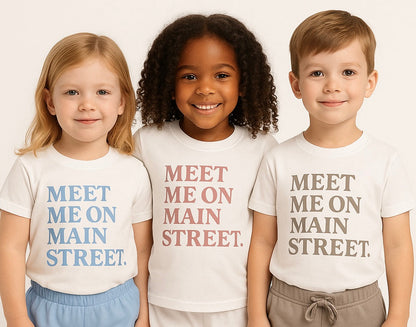Kids Meet Me On Main Street USA Tee & Optional Bottoms