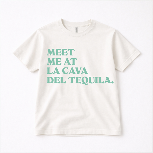 Meet Me at La Cava Del Tequila Adult Graphic Tee