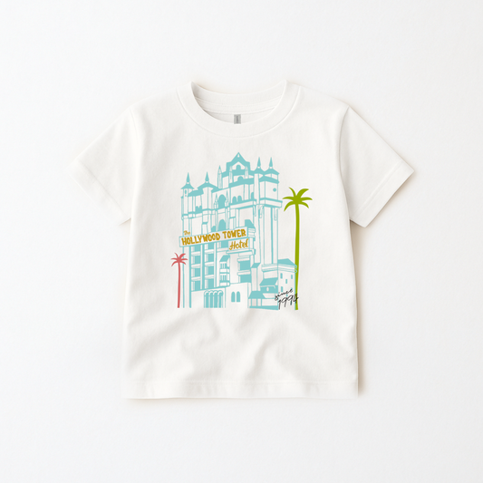Kids Terrifying Tower Graphic Tee & Optional Bottoms Set