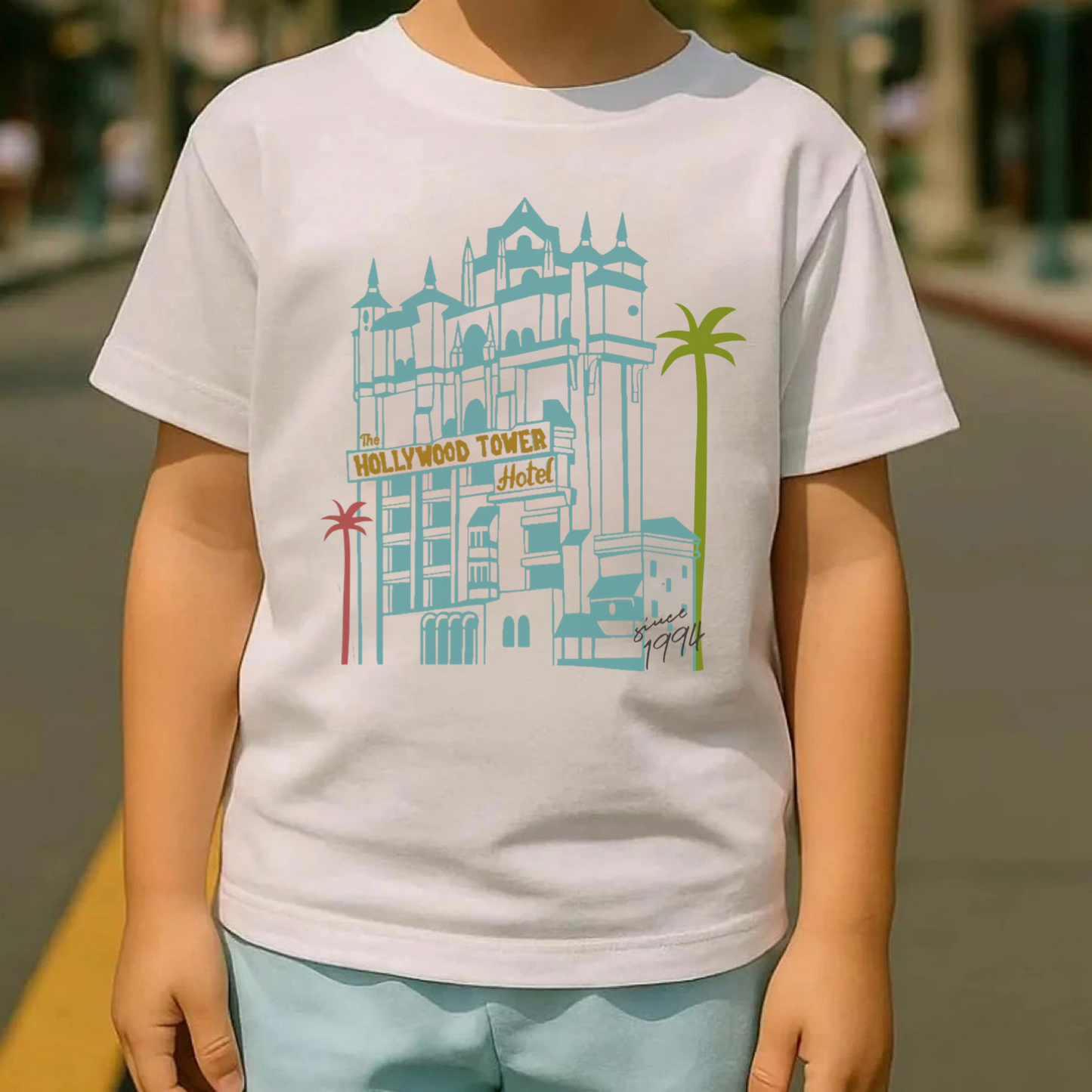 Kids Terrifying Tower Graphic Tee & Optional Bottoms Set
