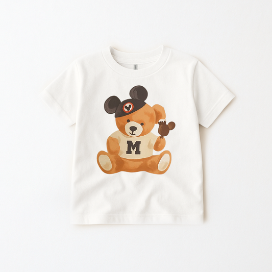 Kids Teddy Mouse Graphic Tee and Optional Bottoms Set
