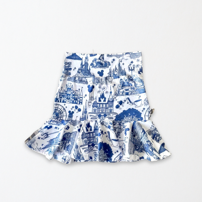 Kids Handcrafted Park Toile Tennis Skirt