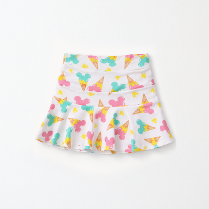 Kids Handcrafted Mouse Ice Cream Tennis Skirt