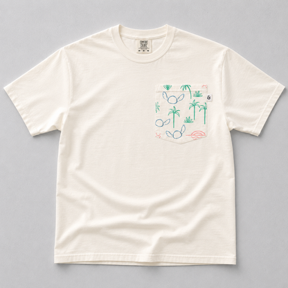 Adult Handcrafted Ohana Project Pocket Tee