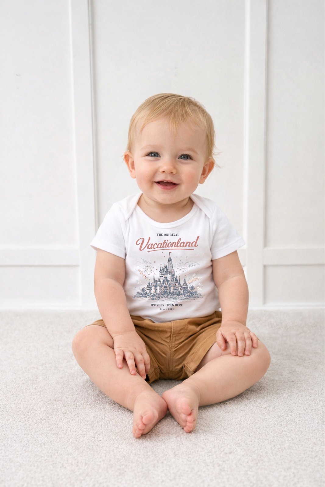 Kids Vintage Vacationland Graphic Tee
