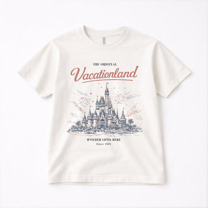 Adult Vintage Vacationland Graphic Tee