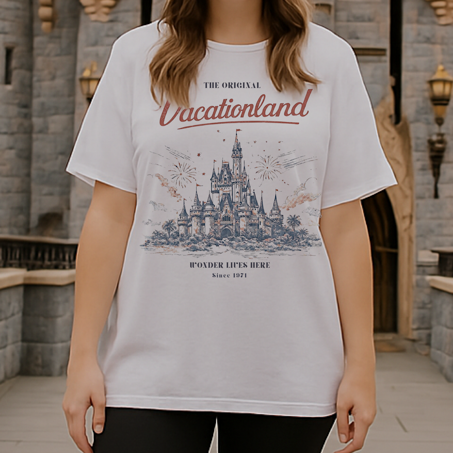 Adult Vintage Vacationland Graphic Tee