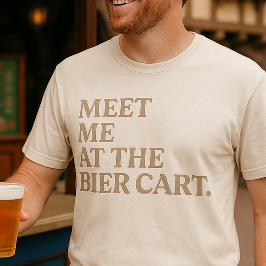 Meet Me at the Bier Cart Adult Graphic Tee