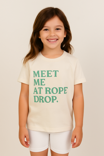 Meet Me At Rope Drop Kids Graphic Tee