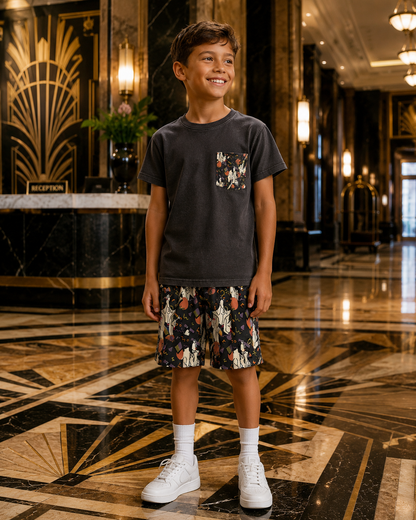 Kids Cotton Villains Crew Shorts