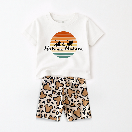 Kids Handcrafted Hakuna Matata Graphic Tee & Optional Bottoms