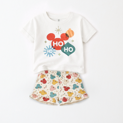 Kids Fab Mouse Christmas Ornament Graphic Tee & Optional Bottoms