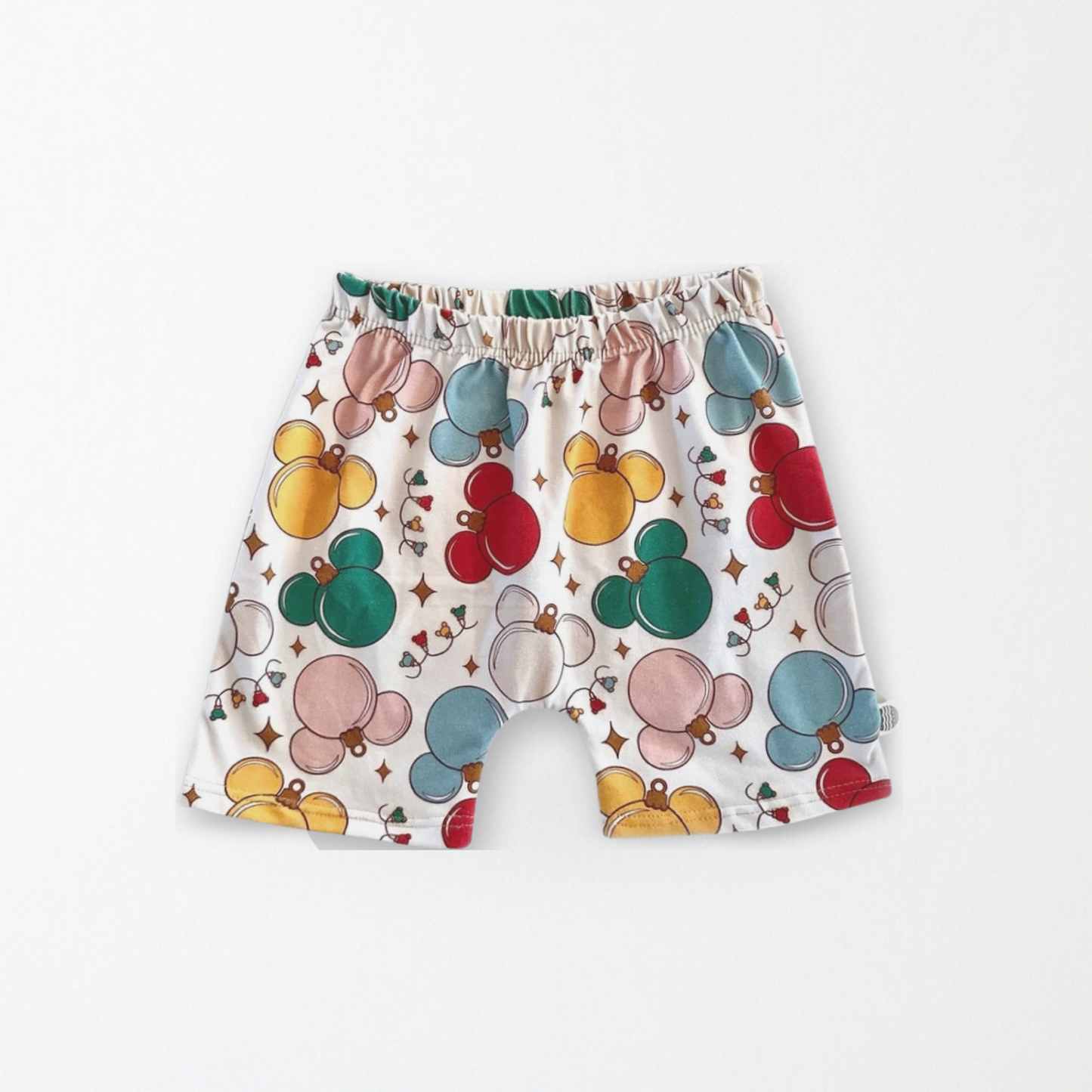 Kids Handcrafted Mouse Ornament Crew Shorts