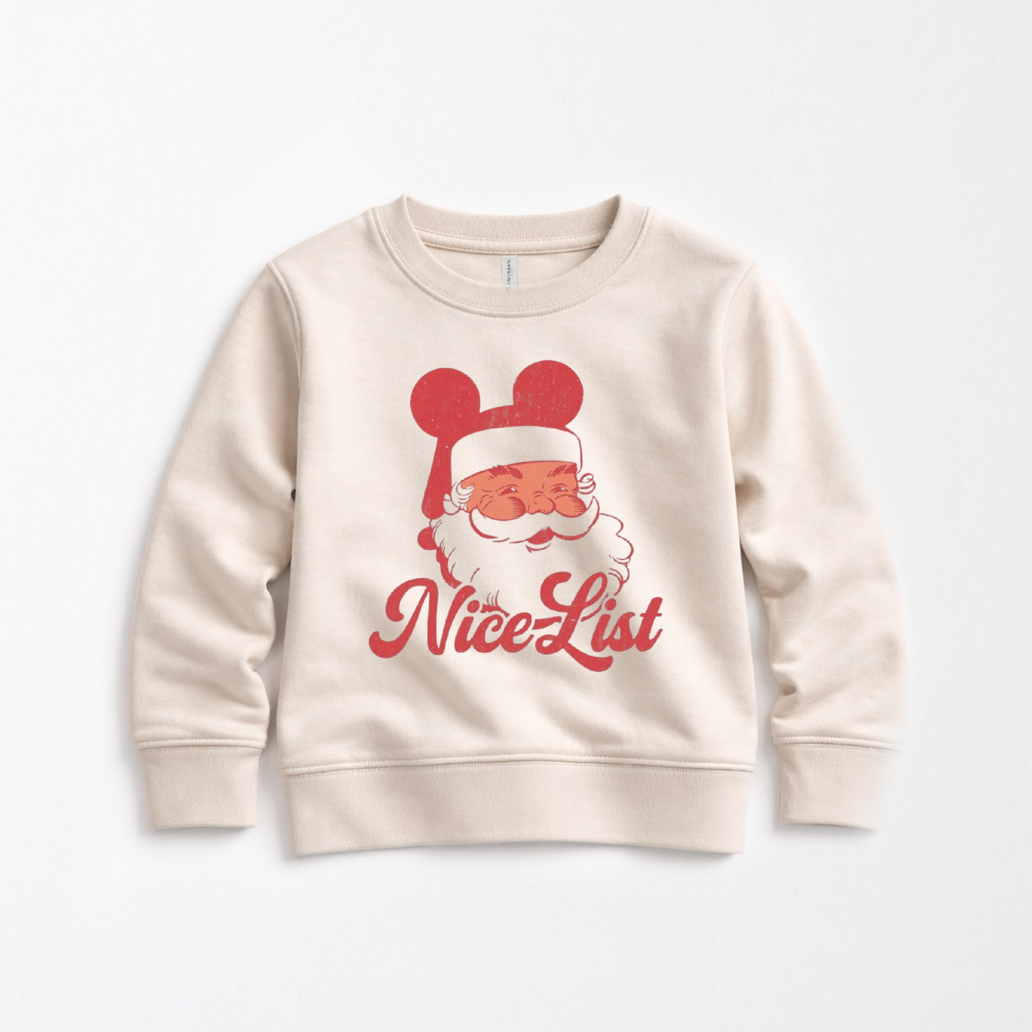 Nice List Santa Mouse Christmas Kids Park Weight™️ Pullover