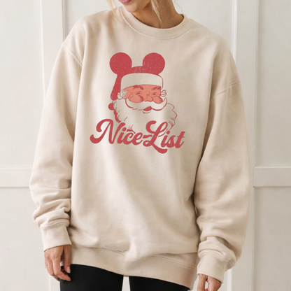 Nice List Santa Mouse Christmas Family Parkweight™️ Pullover
